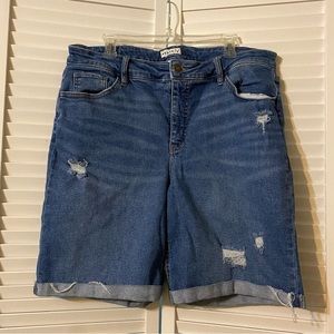 Ava and Viv medium wash denim shorts